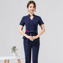 Load image into Gallery viewer, Spa uniform for beauty salon for the cosmetologist thai massage smocks for work Beauty uniforms foot bath technician costume