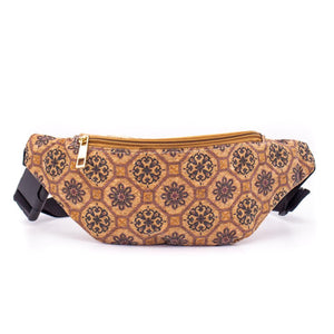 Cork travel belt bag with print BAGD-045