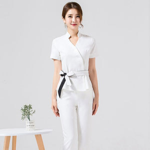 Spa uniform for beauty salon for the cosmetologist thai massage smocks for work Beauty uniforms foot bath technician costume