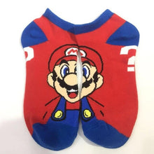 Load image into Gallery viewer, Anime Cartoon Short Socks Super Mary Mario Bros Cosplay Gift Colorful Stockings  Casual Dress Socks
