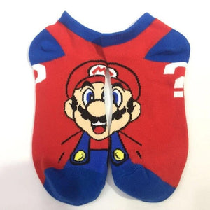 Anime Cartoon Short Socks Super Mary Mario Bros Cosplay Gift Colorful Stockings  Casual Dress Socks