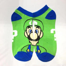 Load image into Gallery viewer, Anime Cartoon Short Socks Super Mary Mario Bros Cosplay Gift Colorful Stockings  Casual Dress Socks
