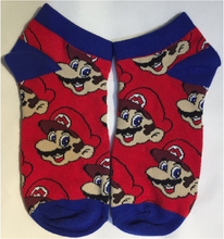 Load image into Gallery viewer, Anime Cartoon Short Socks Super Mary Mario Bros Cosplay Gift Colorful Stockings  Casual Dress Socks
